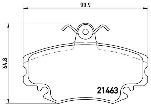 BREMBO P68038 Колодки тормозные дисковые перед