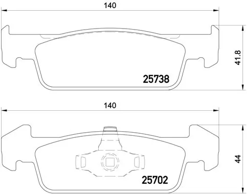 BREMBO P68060 Колодки тормозные дисковые перед