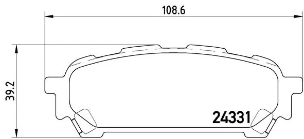 BREMBO P78014 Колодки торм.зад.