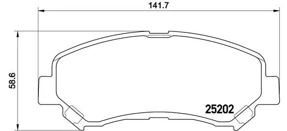 BREMBO P79028 Колодки тормозные дисковые передние GAC NE TRUMPCHI GE3 07/17-> / HAIMA (FAW) S5 04/14-> / NISSAN (D