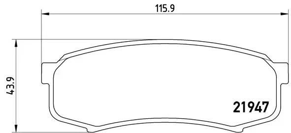 BREMBO P83024 Колодки тормозные TOYOTA LC 80/90/120 90>/MITSUBISHI PAJERO 3.8/3.2D 06> задние