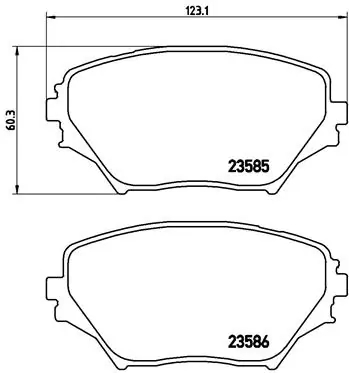 BREMBO P83055 Колодки тормозные дисковые перед