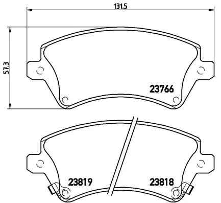 BREMBO P83064 Колодки тормозные дисковые перед