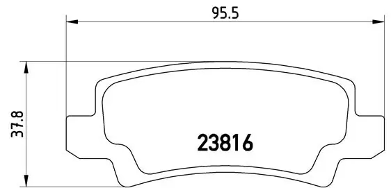 BREMBO P83065 Колодки тормозные дисковые зад