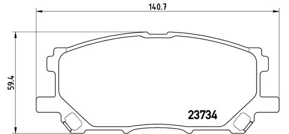 BREMBO P83067 Колодки тормозные дисковые перед