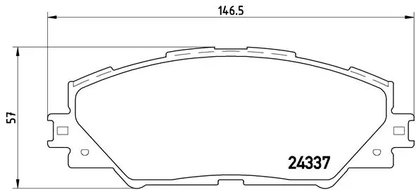 BREMBO P83071 Колодки TOYOTA RAV 4 06=>