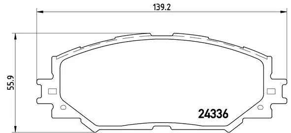 BREMBO P83082 Колодки тормозные дисковые перед