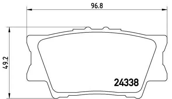 BREMBO P83089 Колодки зад TOYOTA RAV 4 IV 12/12=>