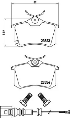BREMBO P85066 Колодки тормозные дисковые зад