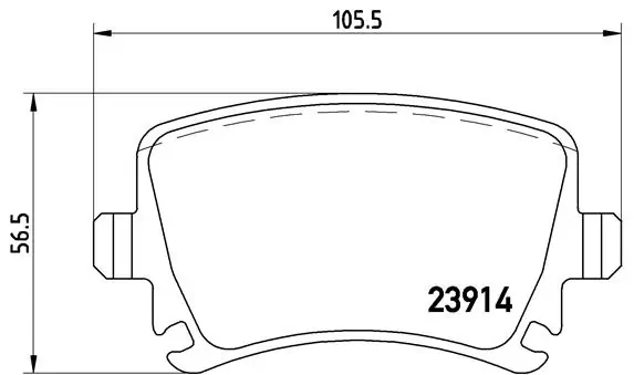 BREMBO P85073 Колодки зад VW TOURAN 12/05-05/10