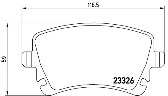 BREMBO P85083 Колодки тормозные дисковые задн VW: MULTIVAN V (7HM, 7HN, 7HF, 7EF, 7EM, 7EN) 03-, TRANSPORTER V c бортовой платформой/ходовая часть (7JD, 7JE, 03-, TRANSPORTER V автобус (