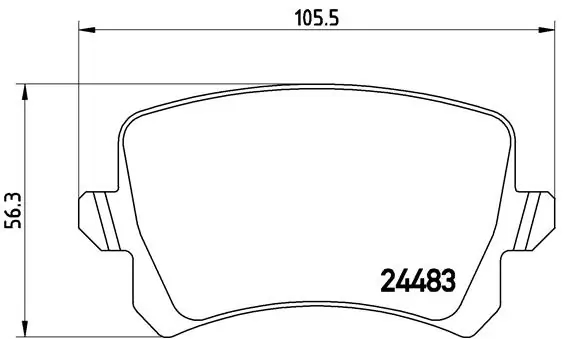 BREMBO P85108 Колодки торм.зад.