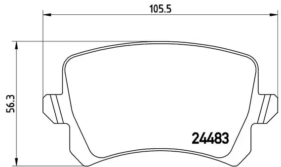 BREMBO P85109 Колодки тормозные HAVAL F7/F7x/VW PASSAT/TIGUAN 07- задние