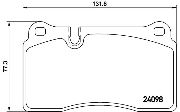 BREMBO P85110 Колодки пер. VW TOUAREG 08/10=>
