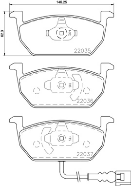 BREMBO P85137 Колодки тормозные дисковые перед