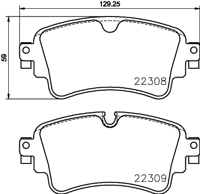 BREMBO P85154 Колодки тормозные дисковые зад