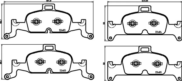 BREMBO P85164 Колодки пер.AUDI A4 (B9) 15=>/Q5 II 17=>