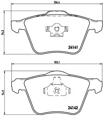 BREMBO P86018 Колодки торм.пер.