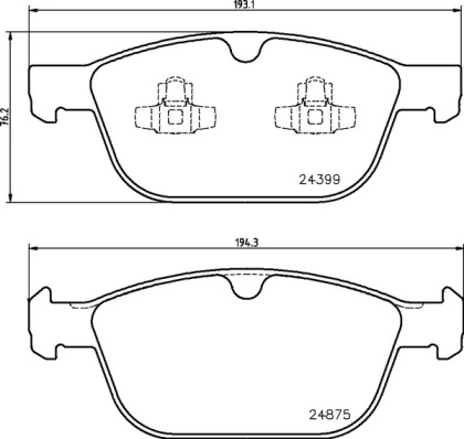 BREMBO P86023 Колодки тормозные VOLVO XC 60 08- передние