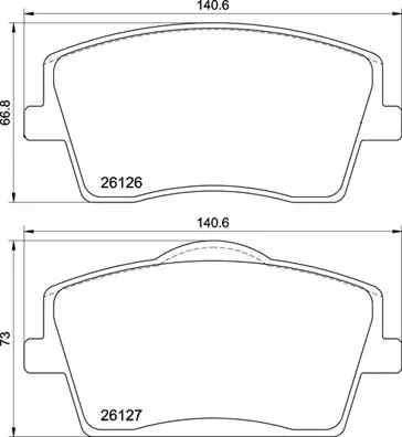 BREMBO P86031 Колодки тормозные GEELY TUGELLA 20-/VOLVO XC40 17- передние