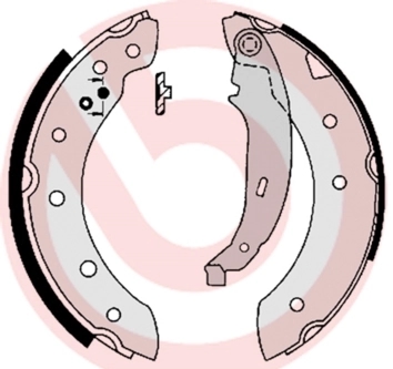 BREMBO S61520 Колодки тормозные барабанные 203мм