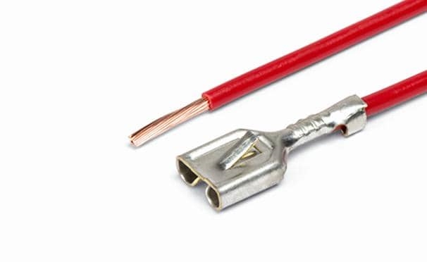 CARGEN AX38501 Контакт гнездовой серии 6,3 мм (с фиксацией) обжатый с проводом 1,0 кв.мм.