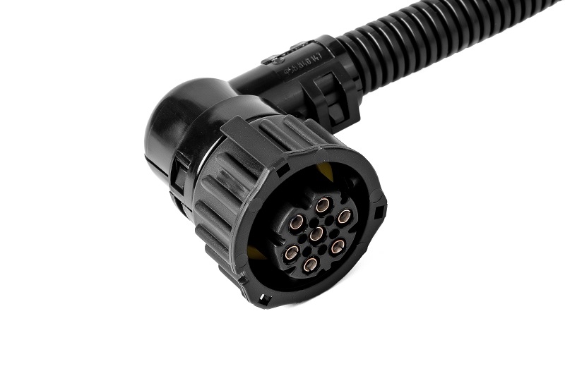 CARGEN AX5031 Разъем байонет (розетка) 967650 (7pin) 7 контактов с угловым адаптером, блок-фар для GAZ, Камаз, МАЗ