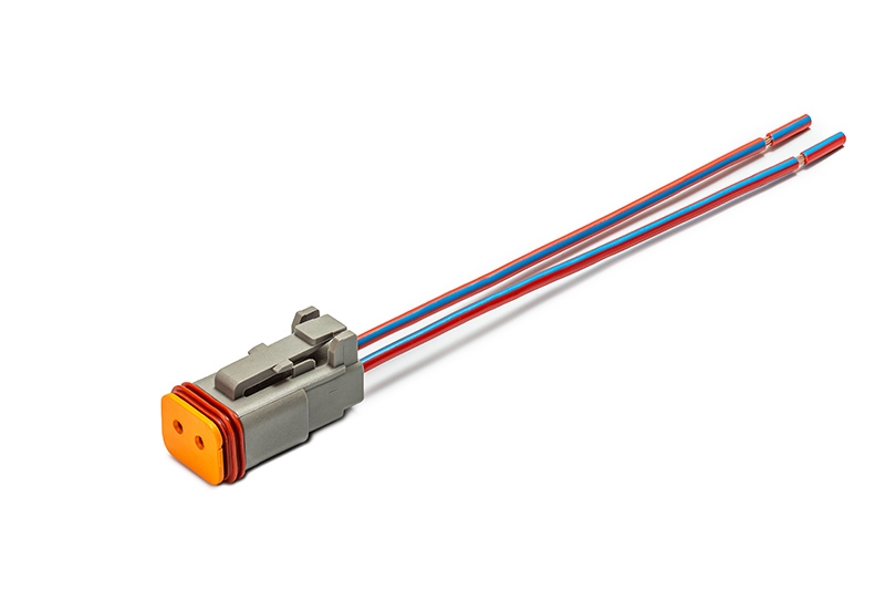 CARGEN AX946 Разъем Deutsch DT06-2S-E004 (2pin) 2 контакта для ГАЗ, КАМАЗ, МАЗ, УРАЛ, DAF, IVECO, MAN, Mercedes,