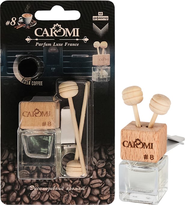 CAROMI FR61439C Ароматизатор подвесной №8 кофе ароматный флакон 6мл купить в Самаре