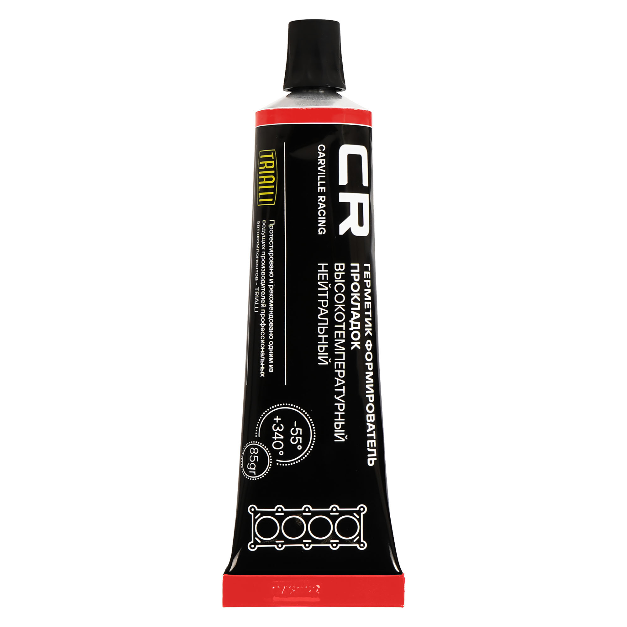 CARVILLE RACING G9255856 Герметик-прокладка нейтрал., RTV, -55/+340°C, красный, туба/насадка/ключ 85гр