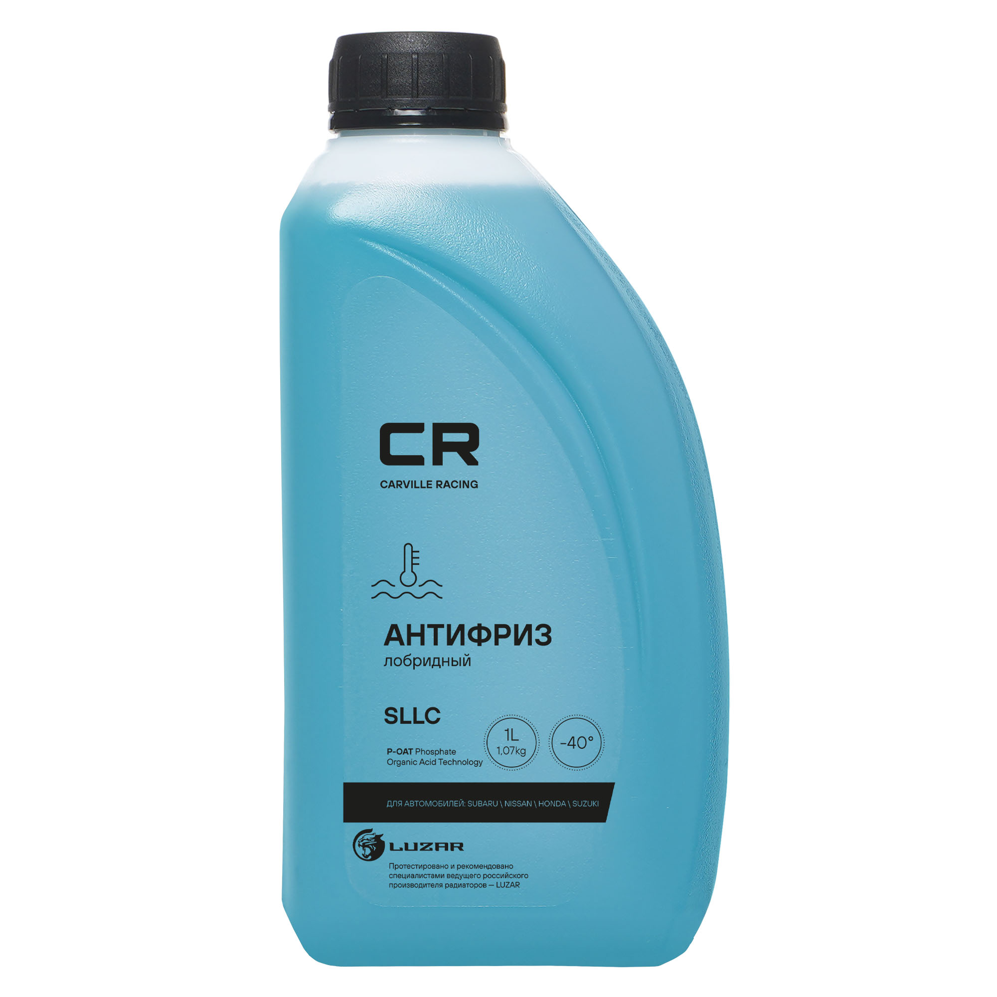 CARVILLE RACING L2018060 Антифриз готовый лобридный P-OAT, Super Coolant/L250/Type 2,-40°С 1л