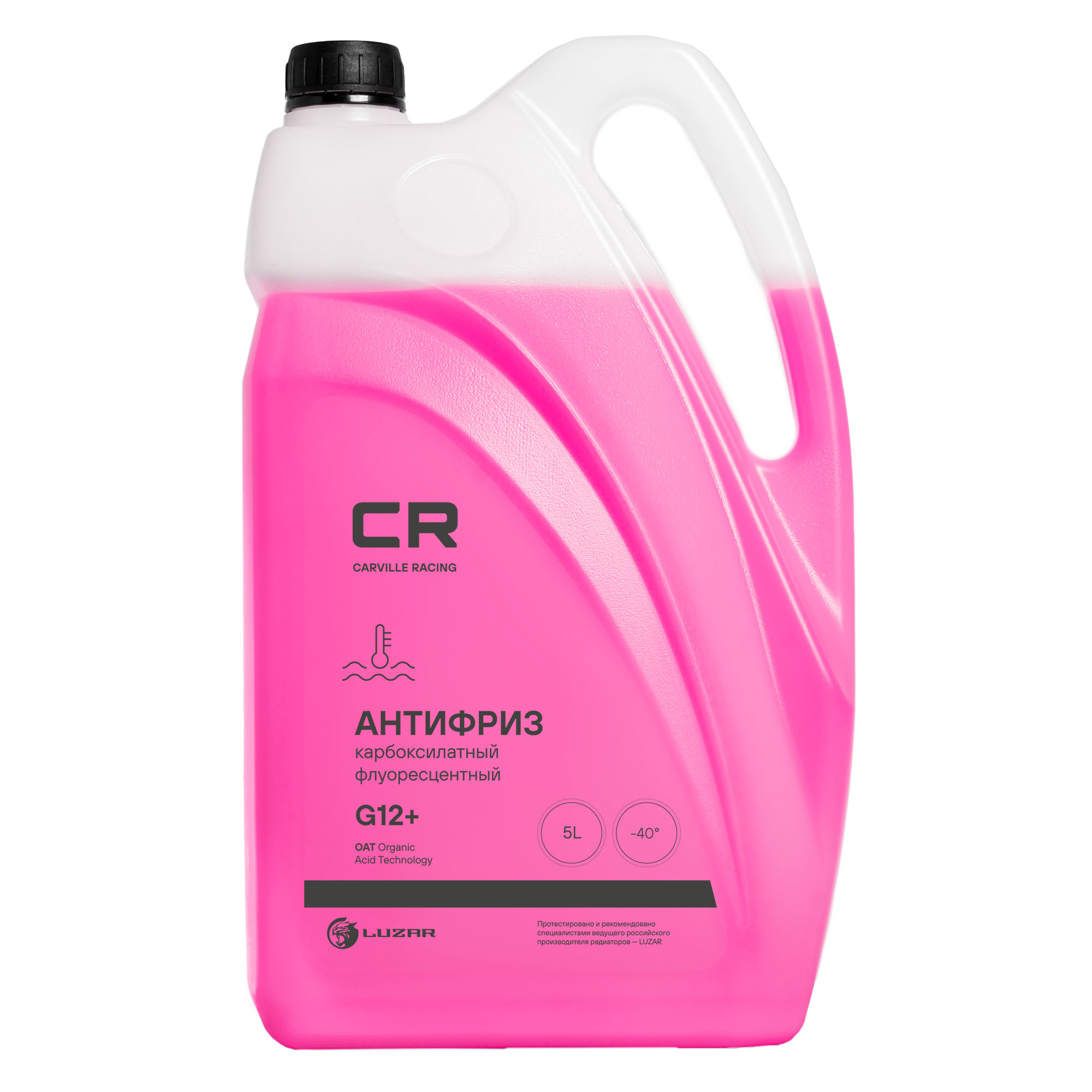 CARVILLE RACING L2018208 Антифриз готовый карбоксилатный красный G12+ -40°С 5л