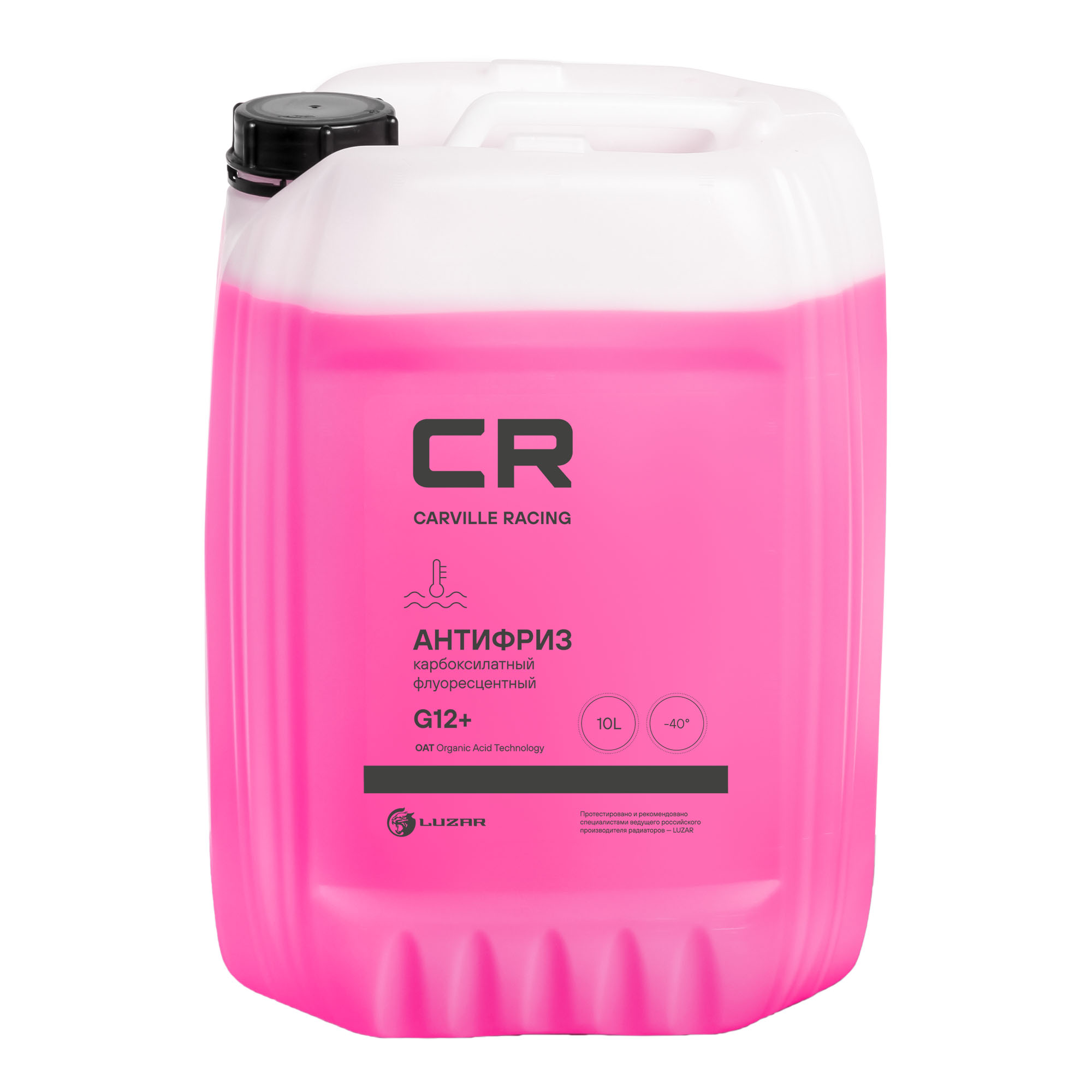CARVILLE RACING L2018209 Антифриз готовый карбоксилатный красный G12+ -40°С 10л