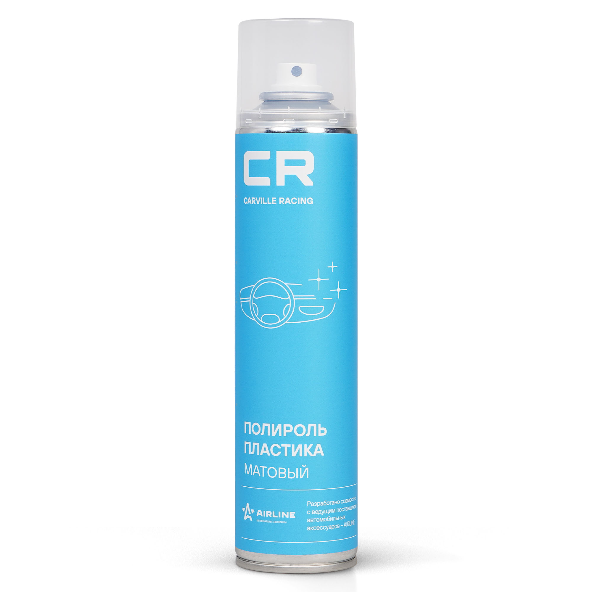 CARVILLE RACING S6301817 Полироль пластика CR, матовый, аэрозоль, 400 ml