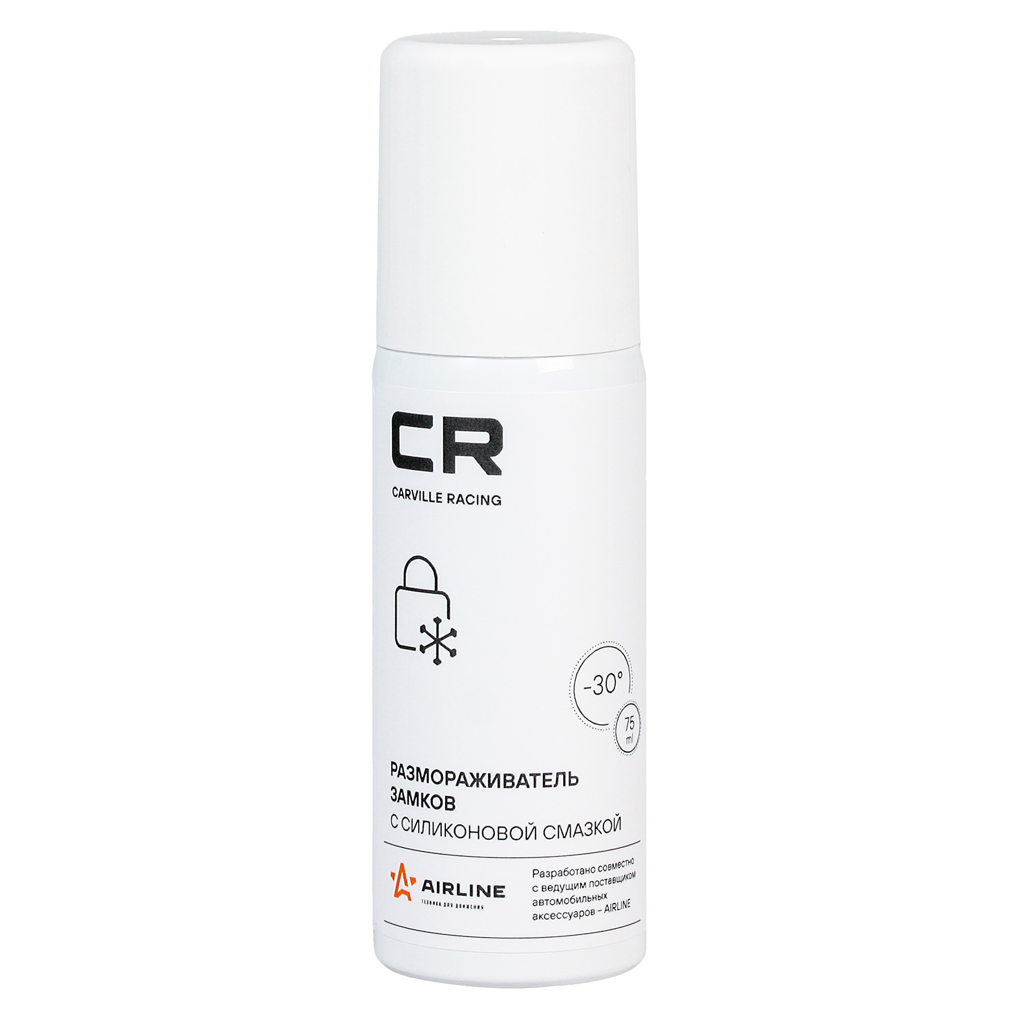 CARVILLE RACING W7400239 Размораживатель замков с силиконовой смазкой, аэрозоль 75 ml