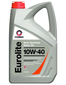 COMMA EUL5L Масло моторное 10W40 COMMA 5л полусинтетика EUROLITE