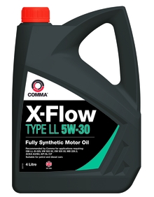 COMMA XFLL4L Масло моторное 5W30 COMMA 4л синтетика XFLOW TYPE LL