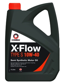 COMMA XFS4L Масло моторное 10W40 COMMA 4л полусинтетика XFLOW TYPE S