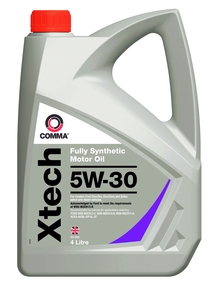 COMMA XTC4L COMMA 5W30 XTECH (4L) масло мот.! син.\ ACEA A5/B5, API SL/CF, FORD WSS-M2C913-C/B/A/D