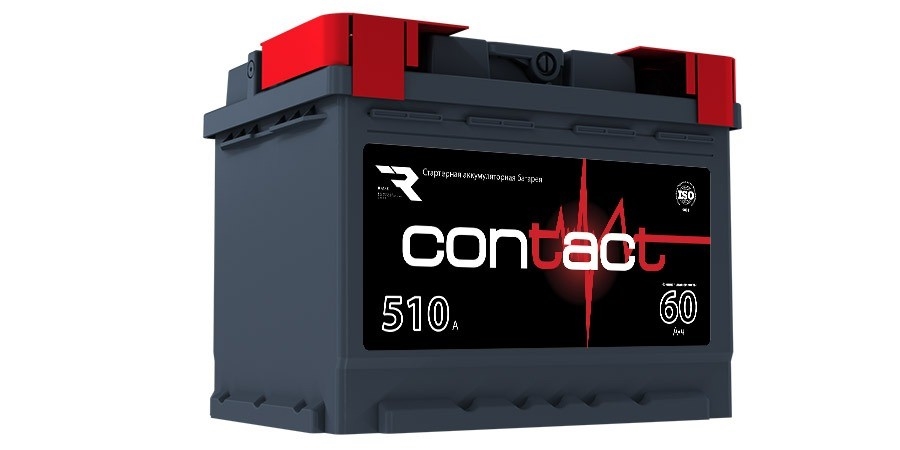 CONTACT CON6010 Аккумулятор contact 60 ah, 510 a, 242x175x190 прям. купить в Самаре