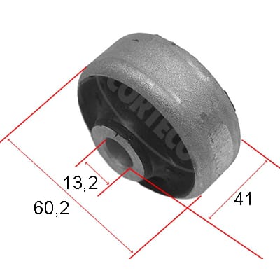 CORTECO 21652971 Сайлентблок задн нижнего рычага передней оси AUDI: A3 96-, TT 98-, SEAT: LEON 99-, TOLEDO II 99-06, SKODA: OCTAVIA 96-, VW: BORA 98-05, GOLF IV 97-05
