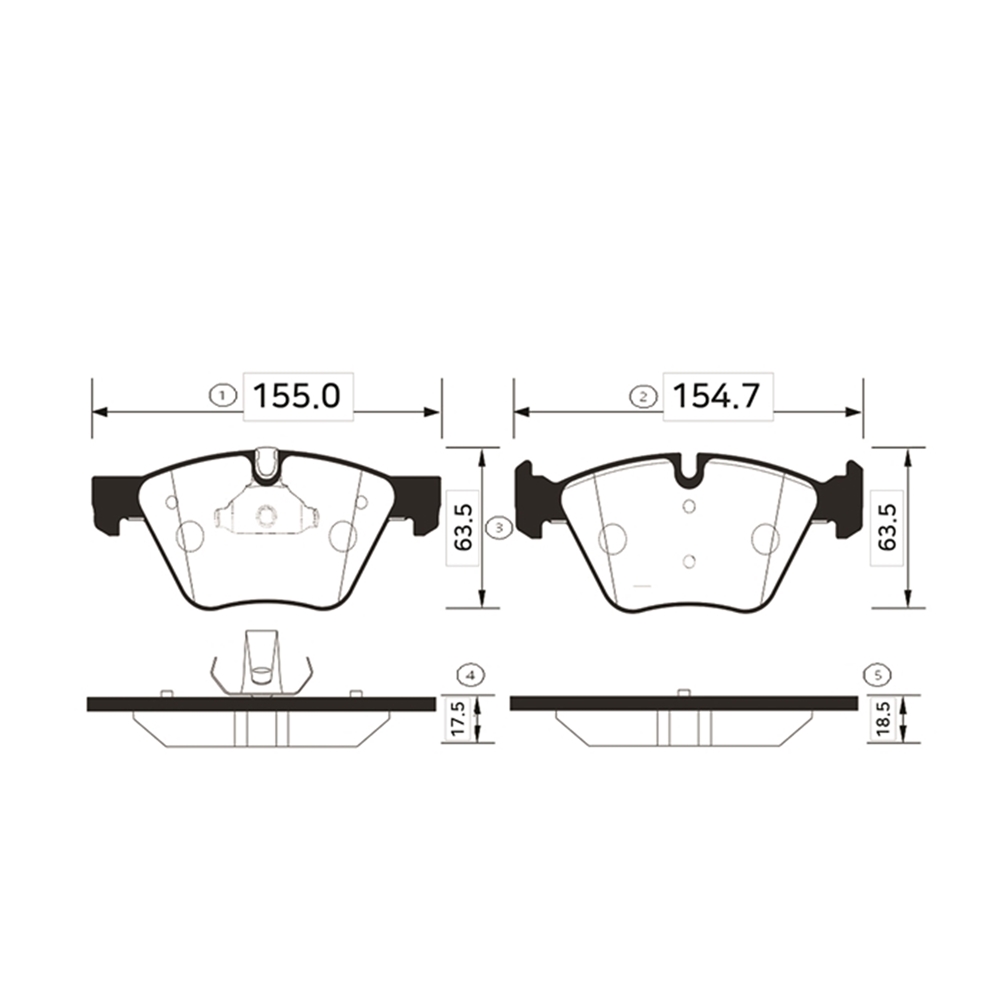 CTR GK0020 Колодки тормозные дисковые передние BMW 3-series 2005 ~ 2012 / X1 2009 ~ / Z4 2009 ~