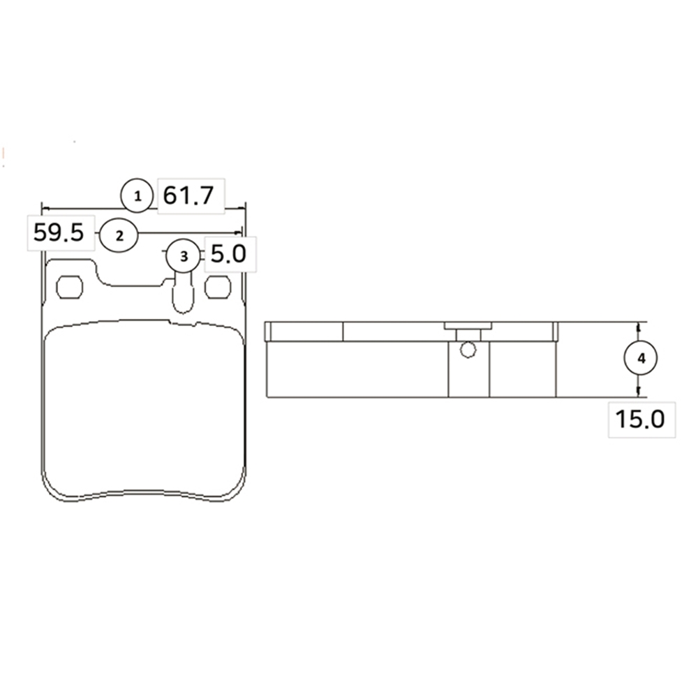 CTR GK0031 Колодки тормозные дисковые задние Mercedes C-ckass 2000 ~ 2008 / CLK 1998 ~ 2006 / E-Class 1994 ~ 20