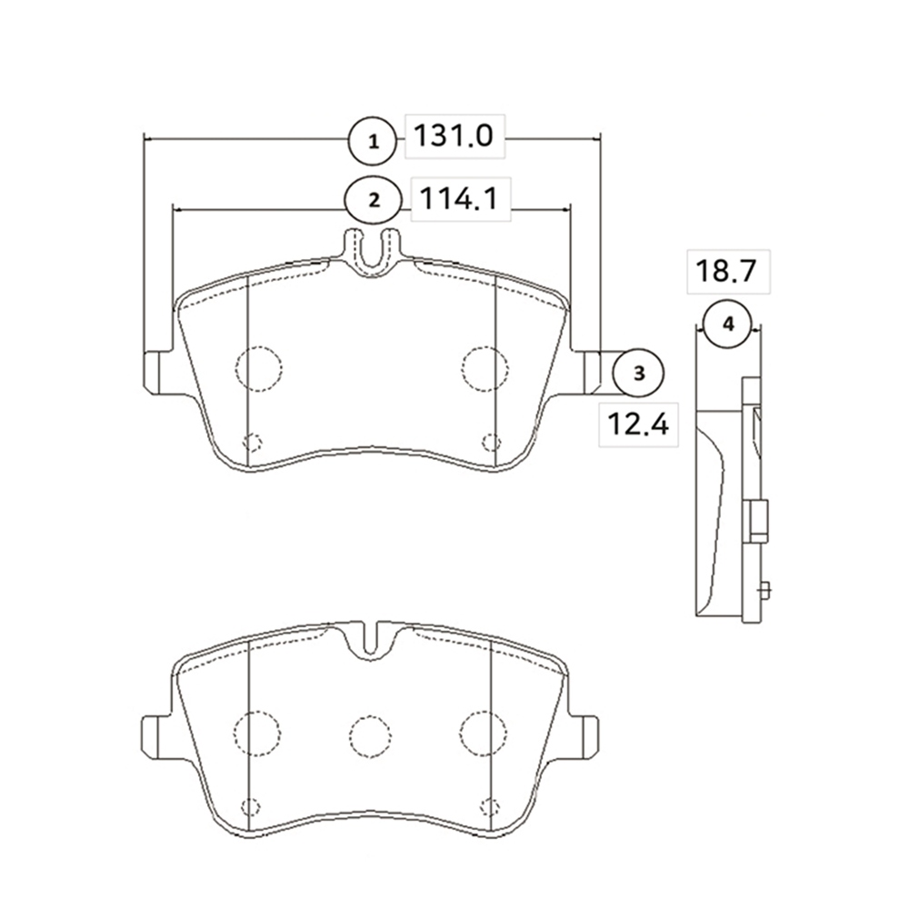 CTR GK0037 Колодки тормозные дисковые передние Mercedes C-class 2000 ~ 2007