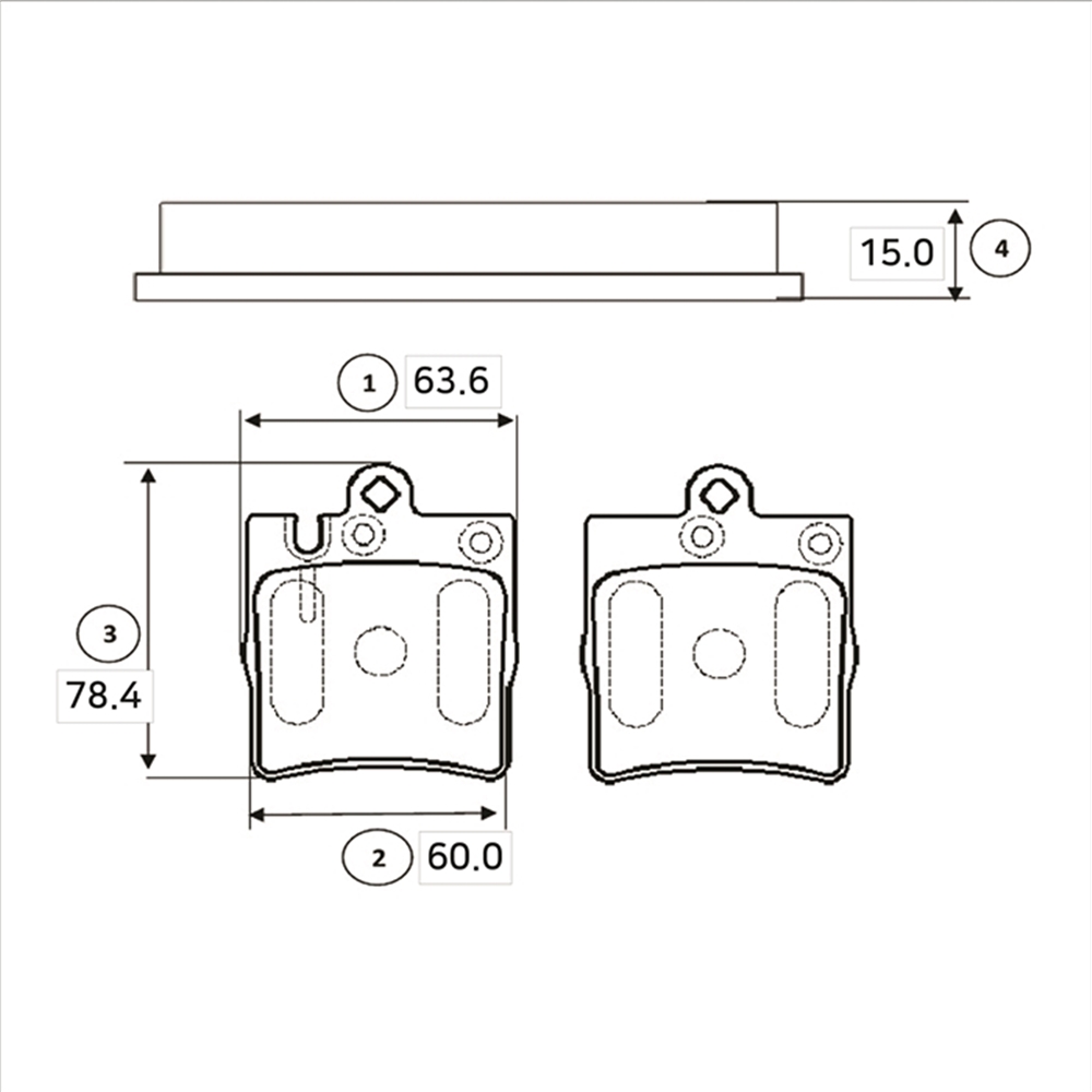 CTR GK0055 Колодки тормозные MB W210 2.0-5.0 97-02 задние
