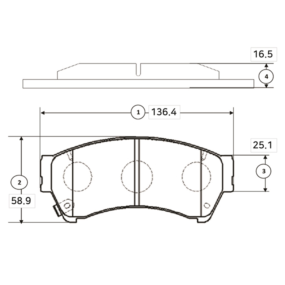CTR GK0210 Колодки тормозные MAZDA 6 1.8-2.5 08- передние