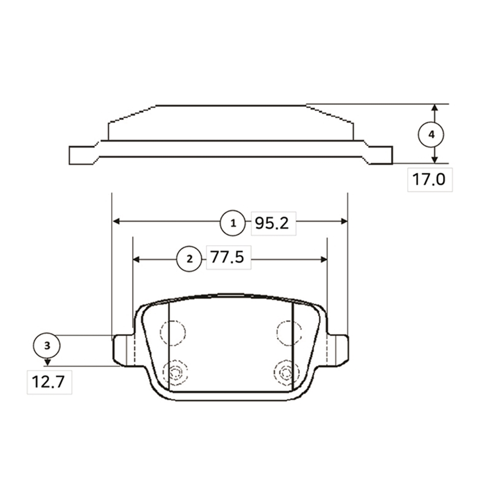 CTR GK0216 Колодки тормозные дисковые задние Ford Focus 2008 ~ 2012 / Mondeo 2008 ~ 2014