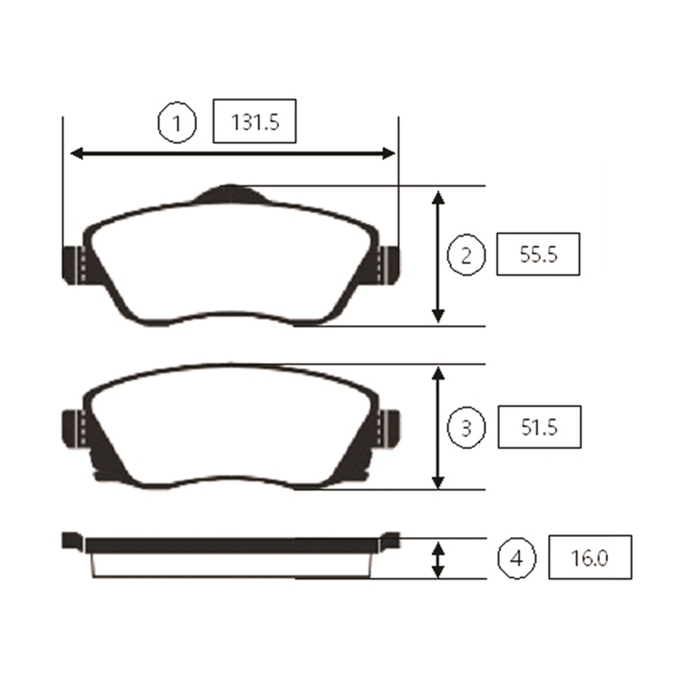CTR GK0274 Колодки тормозные дисковые передние Opel Corsa 2000 ~ 2006