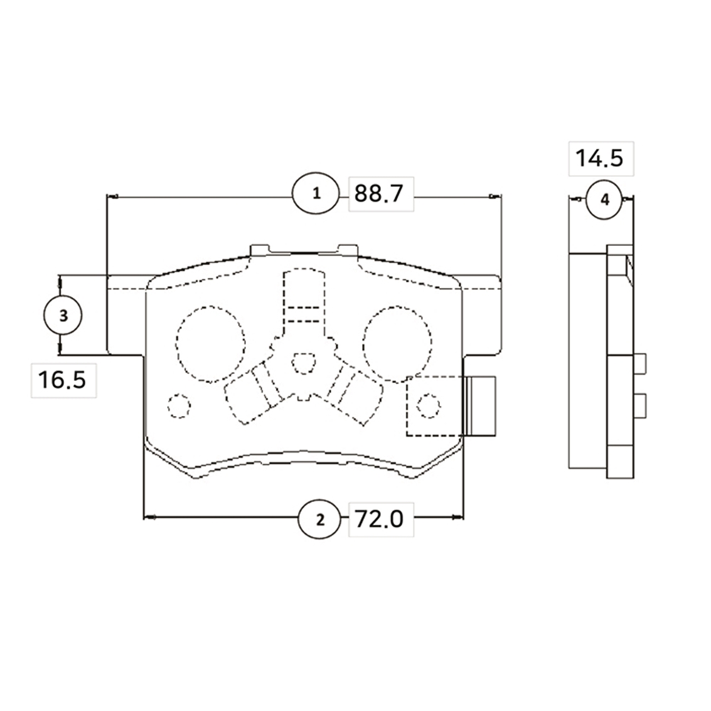 CTR GK0339 Колодки тормозные HONDA ACCORD 2.0-2.4 АКПП 08-/CR-V II 02-06/FR-V 05- задние
