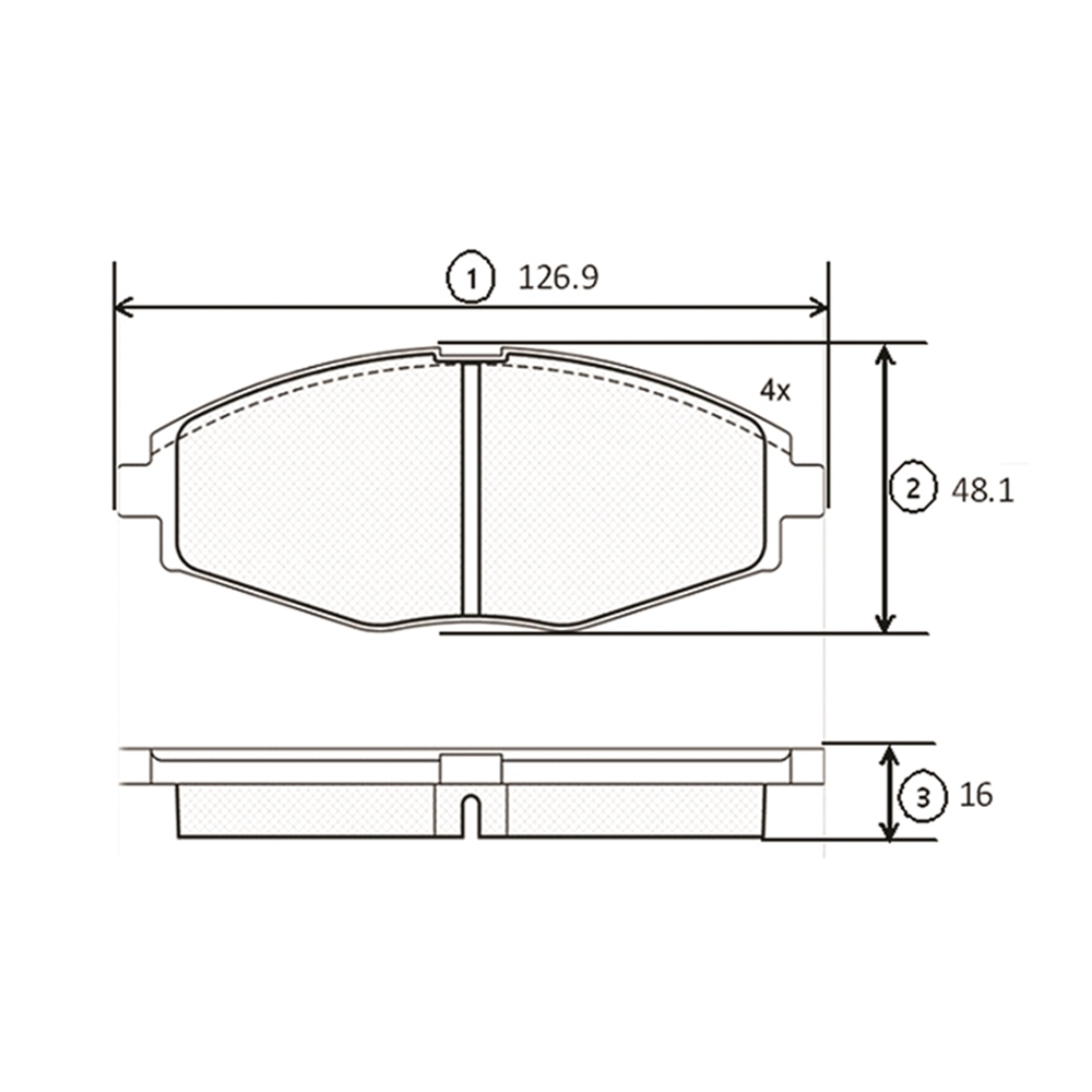 CTR GK0430 Колодки тормозные дисковые передние Chevrolet Spark 2000 ~ 2010 / Matiz 2005 ~ 2011 / Aveo 2005 ~ 20